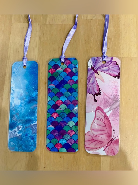 Hand Crafted Other - Butterfly & Ocean Bookmark Set